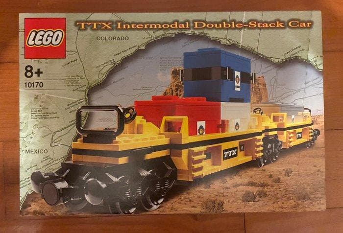 Lego Set - 10170 - Train - TTX Intermodal Double-Stack Car, Kinderen en Baby's, Speelgoed | Duplo en Lego