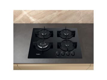 Whirlpool AKT 625/NB1 - Gaskookplaat - 4 zone(s) - Zwart -, Witgoed en Apparatuur, Verzenden, Zo goed als nieuw