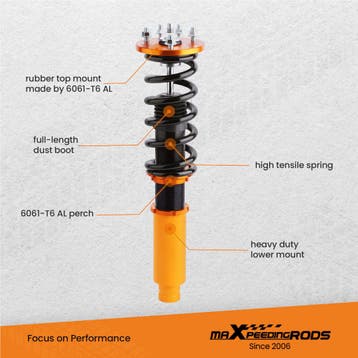 Coilover Suspension Compatible for Honda Accord 98-02 com..., Verzenden, Nieuw, Honda
