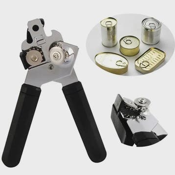 Multifunctionele RVS Blikopener & Flesopener - Keuken Gadget