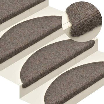 vidaXL Trapmatten Zelfklevend 5 stuks 65x21x4 cm Beige, Verzenden, Nieuw