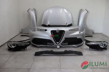 Alfa Romeo Stelvio voorzijde compleet: motorkap, bumper, lam, Verzenden, Gebruikt