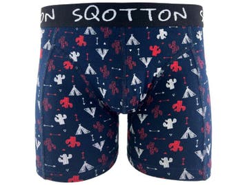 Boxershort - SQOTTON® - Wigwam - Zwart, Verzenden