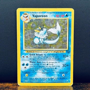 Pokémon Card - Vaporeon Holo 12 – Pokémon, Nieuw