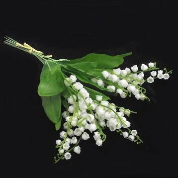 Lelietje van Dalen White Zijdenbloem Bundel 32 cm, Ophalen of Verzenden, Nieuw