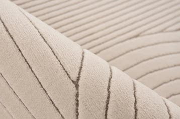 Japandi Vloerkleed | Napoli | Stroken | Taupe | 160x230 cm, Verzenden, Nieuw
