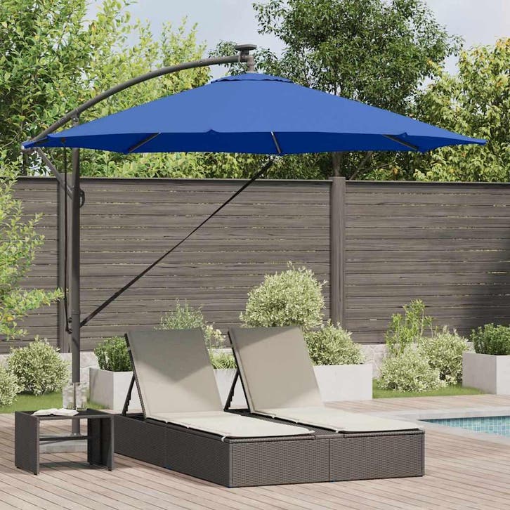 vidaXL Parasol 294 x 294 x 248 cm Polyester en Aluminium, Tuin en Terras, Parasols, Nieuw, 2 tot 3 meter, Verzenden