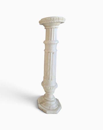 Gueridon - Marmer - Marmeren pedestalkolom