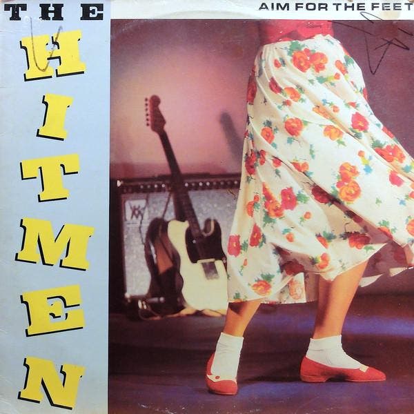 LP gebruikt - The Hitmen - Aim For The Feet, Cd's en Dvd's, Vinyl | Pop, Zo goed als nieuw, Overige formaten, Verzenden