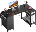 Bureau - Computertafel - Computerbureau - 140x78 cm - Zwart, Huis en Inrichting, Bureaus, Verzenden, Zo goed als nieuw