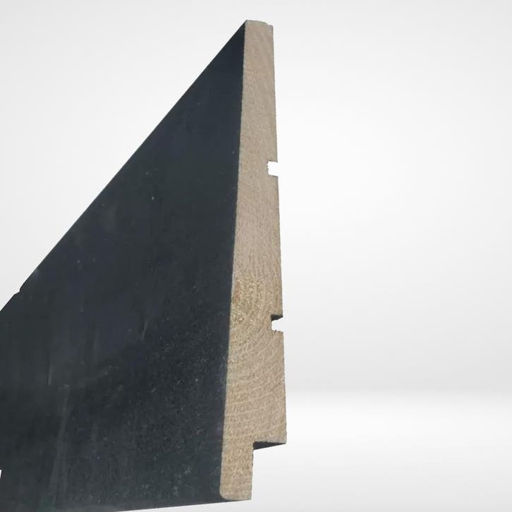 Premium Zwart Zweeds Rabat 14-28 × 195 mm, Doe-het-zelf en Verbouw, Hout en Planken, Ophalen of Verzenden