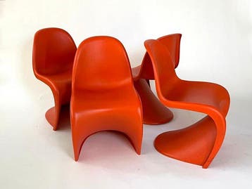 Vitra - Verner Panton - Stoel (4) - Panton Stoel - Plastic