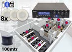 8x Adastra Speakers + 100 Volt Versterker USB/SD/FM, Audio, Tv en Foto, Luidsprekers, Verzenden, Nieuw, Overige typen, Overige merken