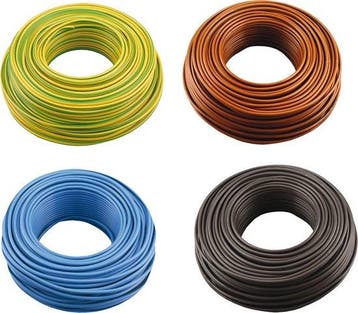 Installatiedraad 4 x 20 m, Doe-het-zelf en Verbouw, Verzenden, Nieuw