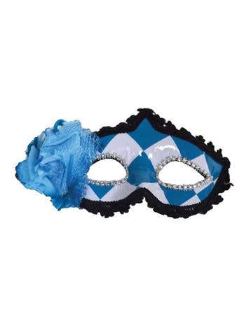 Oogmasker Oktoberfest Blauw/Wit, Ophalen of Verzenden, Nieuw