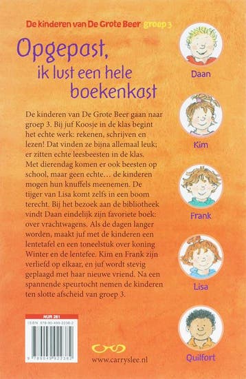 Opgepast, ik lust een hele boekenkast / De kinderen van De, Verzenden, Gelezen, Carry Slee