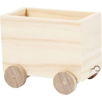 Treinwagon, H: 8 cm, L: 9,5 cm, B: 6,5 cm, 1 stuk, Nieuw