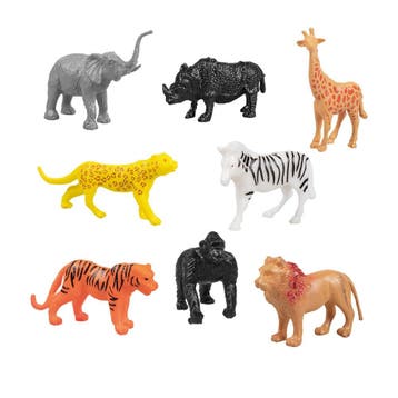 Wilde Dieren Speelgoed Set (8st), Ophalen of Verzenden, Nieuw
