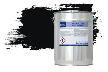 Wixx PU 150 Betonverf RAL 9005 | Gitzwart 5L, Verzenden, Zwart, Nieuw, Verf