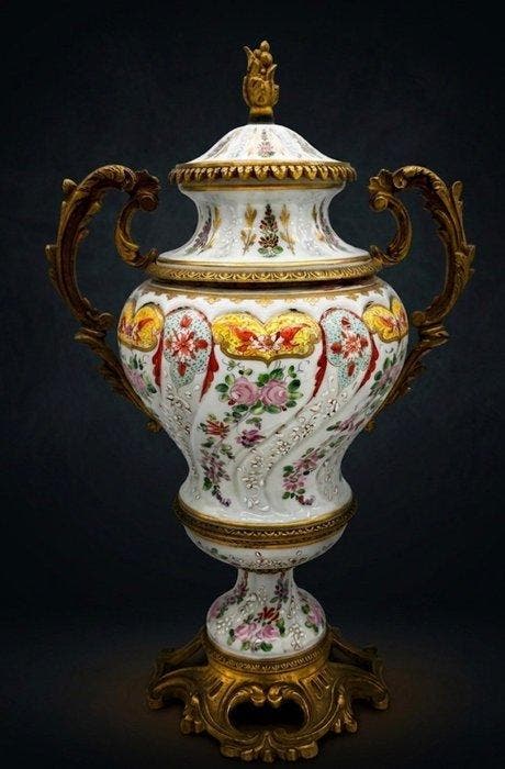 Vaas - Verguld brons, Antiek en Kunst, Antiek | Glas en Kristal