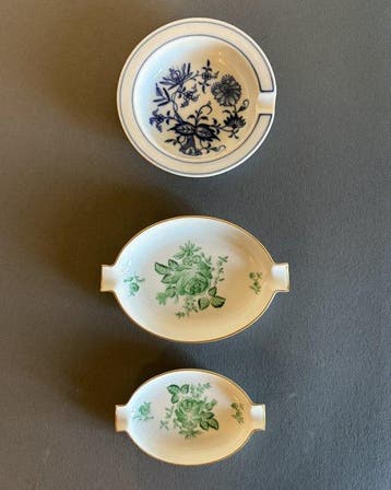 Herend, Meissen - Asbak (3) - Porselein