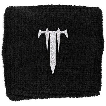 Trivium - T Logo wristband zweetbandje officiële merchandise, Ophalen of Verzenden, Nieuw, Kleding
