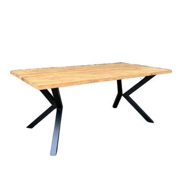 Stel uw rechthoekige tafel samen -  180x90 cm Stalen, Ophalen of Verzenden, Nieuw