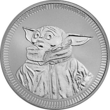 1 Troy Ounce - Zilver .999 - Grogu Baby Yoda - Star Wars