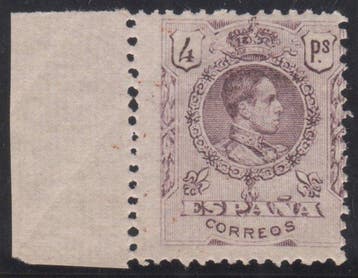 Spanje 1909/1922 - Alfonso XIII. Medaillon-type. 4 pesetas,, Postzegels en Munten, Gestempeld