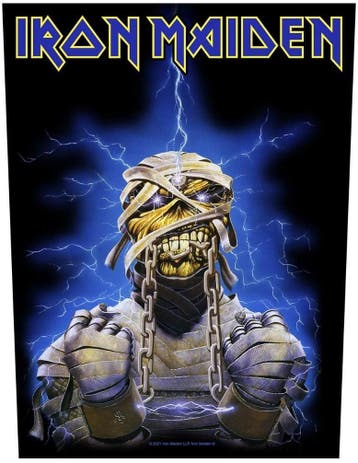 Iron Maiden - Powerslave Eddie - Rugpatch off. merchandise, Ophalen of Verzenden, Nieuw, Kleding