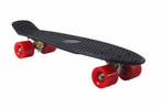 Sajan - Skateboard - Penny board - Zwart-Rood - 22.5 inch -, Sport en Fitness, Skateboarden, Verzenden, Nieuw, Skateboard