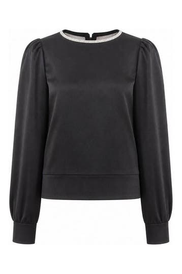 Aaiko Blouse in maat M Zwart, Aaiko, Verzenden, Zo goed als nieuw, Zwart