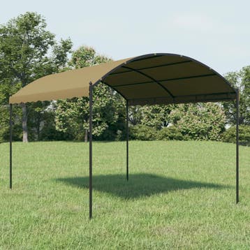 vidaXL Prieel 180 g/m² 4x3x2,6 m taupe, Verzenden, Nieuw