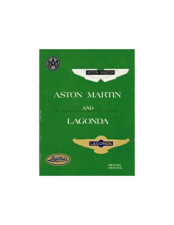 ASTON MARTIN AND LAGONDA - MICHAEL FROSTICK - BOEK, Nieuw, Author