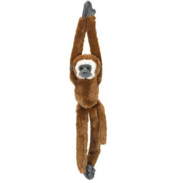 Wild Republic gibbon knuffel - pluche - bruin - 51 cm - aap, Kinderen en Baby's, Speelgoed | Knuffels en Pluche, Verzenden, Nieuw