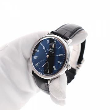 IWC Portofino Vintage 1984 IW5448-01; Heren Horloge, Overige merken, Leer, Polshorloge, Ophalen of Verzenden