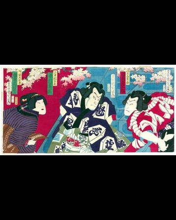 Kunichika – Sumo’s Legendary First Yokozuna – Triptych