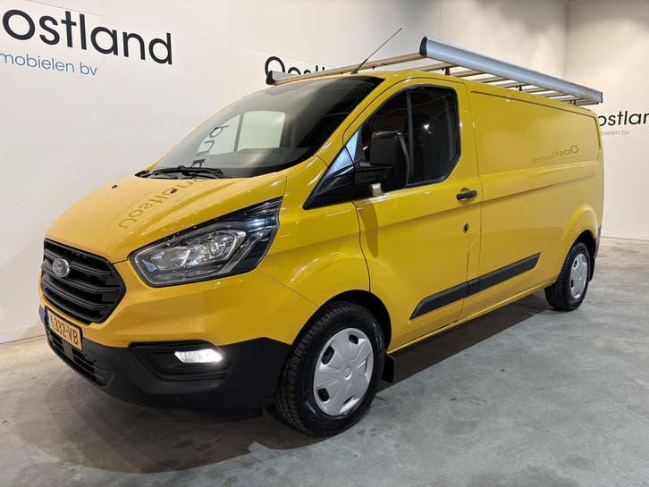 Ford Transit Custom 340 2.0 TDCI L2H1 Trend 130 PK, Auto's, Bestelauto's, Lease, Overige kleuren, Handgeschakeld, Geel, Ford, Financial lease