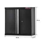 Wandkast / Hangkast elegance line hamerslag zwart / chrome, Ophalen of Verzenden, Nieuw