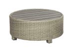 beach7 birdwood footstool tafel rond cloudy grey, Nieuw, Wicker