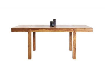 Massief houten eettafel PURE 120-200cm Sheesham met, Huis en Inrichting, Tafels | Eettafels, Ophalen of Verzenden, Nieuw