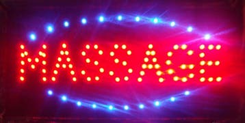 Massage LED bord lamp verlichting lichtbak reclamebord #C, Verzenden, Nieuw