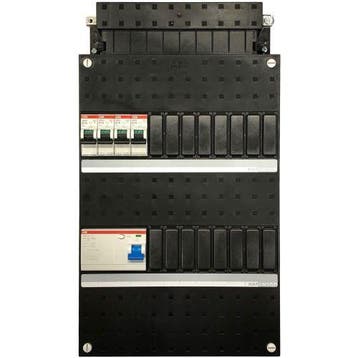 ABB groepenkast 4 groepen, 1 aardlekschakelaar 4-p,, Ophalen of Verzenden, Nieuw