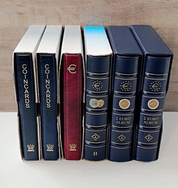 Accessories. Munten albums (6x) (Zonder minimumprijs)