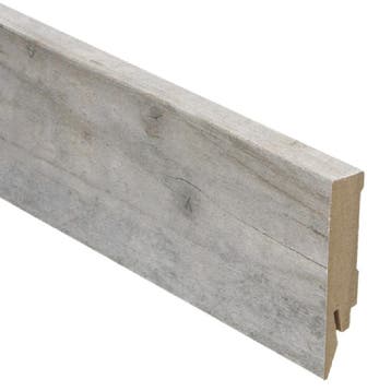 Rechte folieplint 70x14 oud grenen gekalkt (Folie plinten), Overige materialen, Verzenden, 50 tot 150 cm, Overige typen