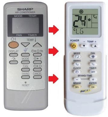 Sharp CRMCA657JBEZ afstandsbediening voor de CV-P09FR, Verzenden, Nieuw