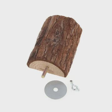 Natuurlijke Houten Vogelkooi Zitstok & Speelplatform voor Pa