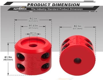 AutMatch lierkabel stopper, winch line stopper, rood, Nieuw, Ophalen of Verzenden, Nieuw