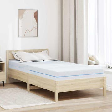 vidaXL Matras Medium stevig 100 x 200 cm Wit, Verzenden, Nieuw