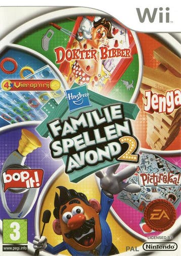 Wii Hasbro Familie Spellen Avond 2, Verzenden, Zo goed als nieuw